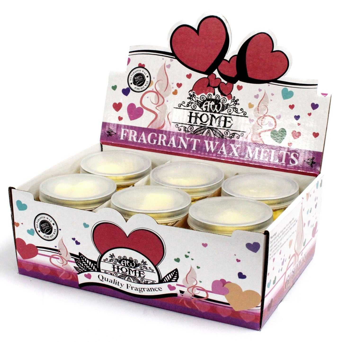 Bouteilles de cire de soja
