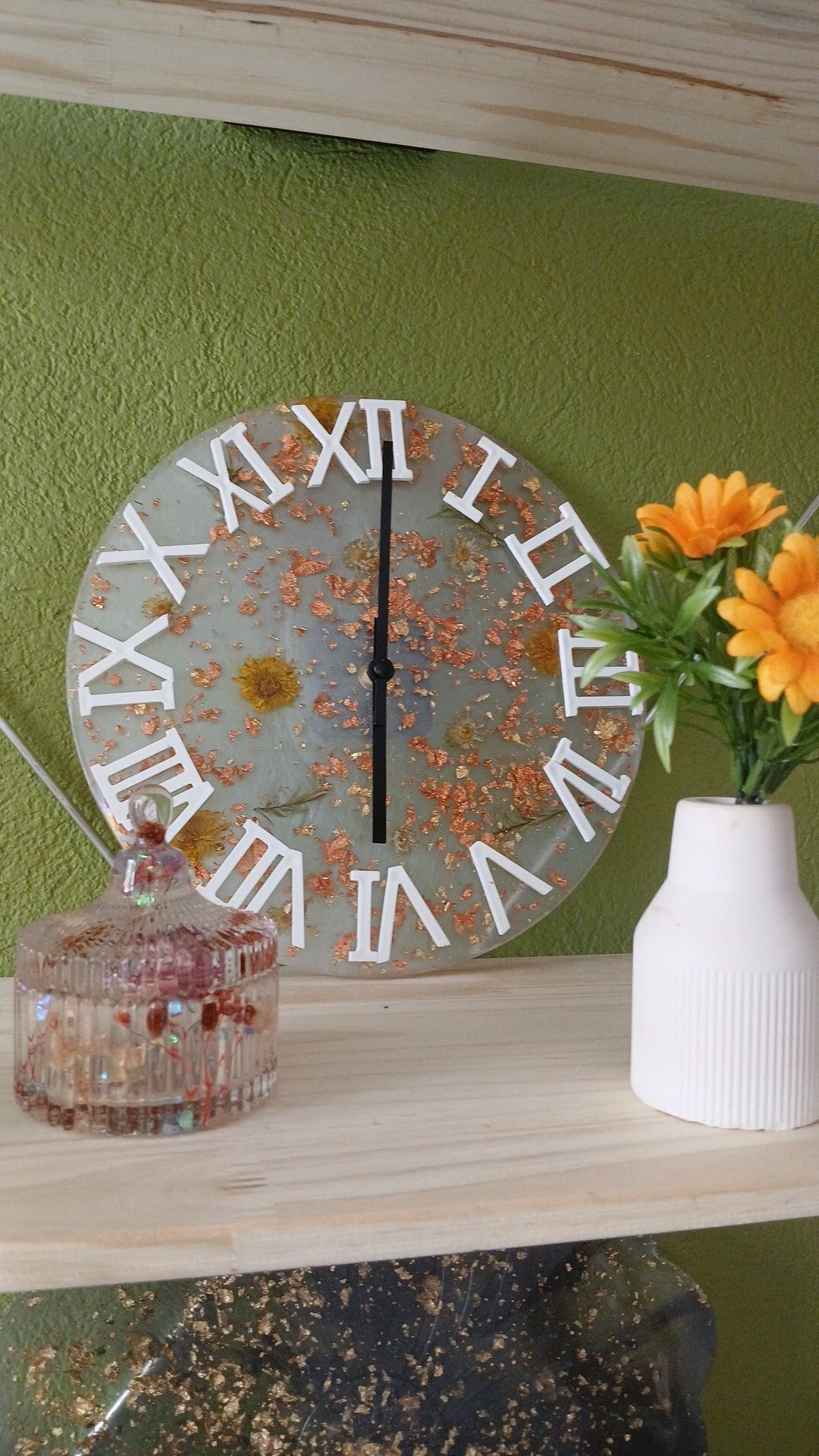 Horloge fleur