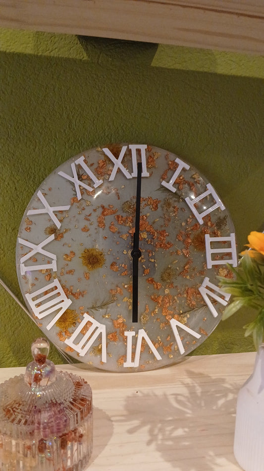 Horloge fleur