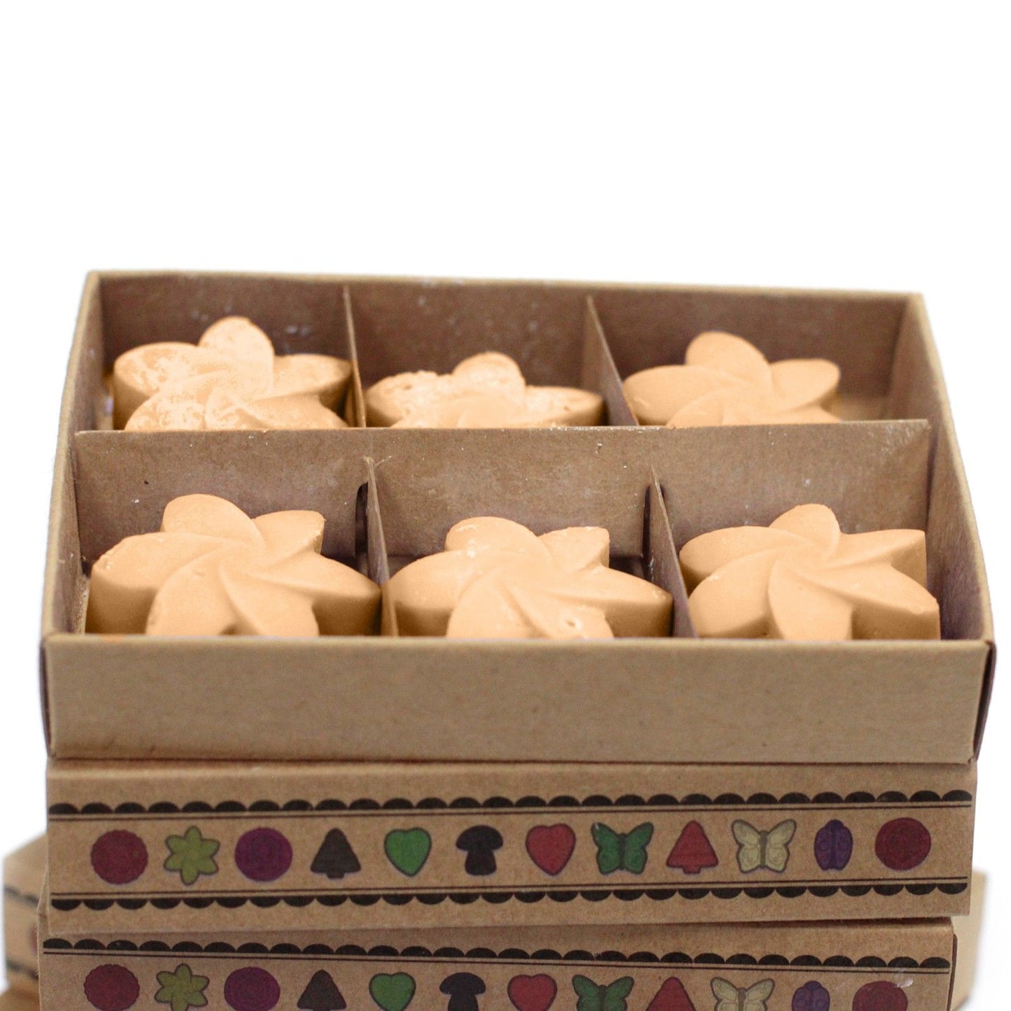 Coffret de 6 fondants à la cire de soja - Jasmin